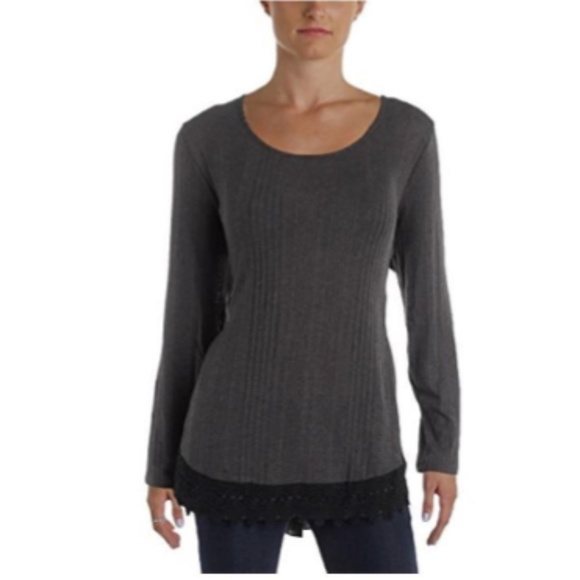 Style&co. Sweaters - Style & Co Grey Long Sleeve Sweater Thin Large